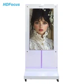 Monitor LCD Ochr Ddwbl Fertigol Hysbysebu Chwaraewr Cyfryngau Android